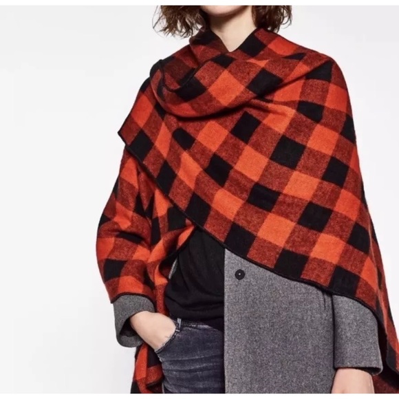 Zara Jackets & Blazers - Zara new cape scarf
